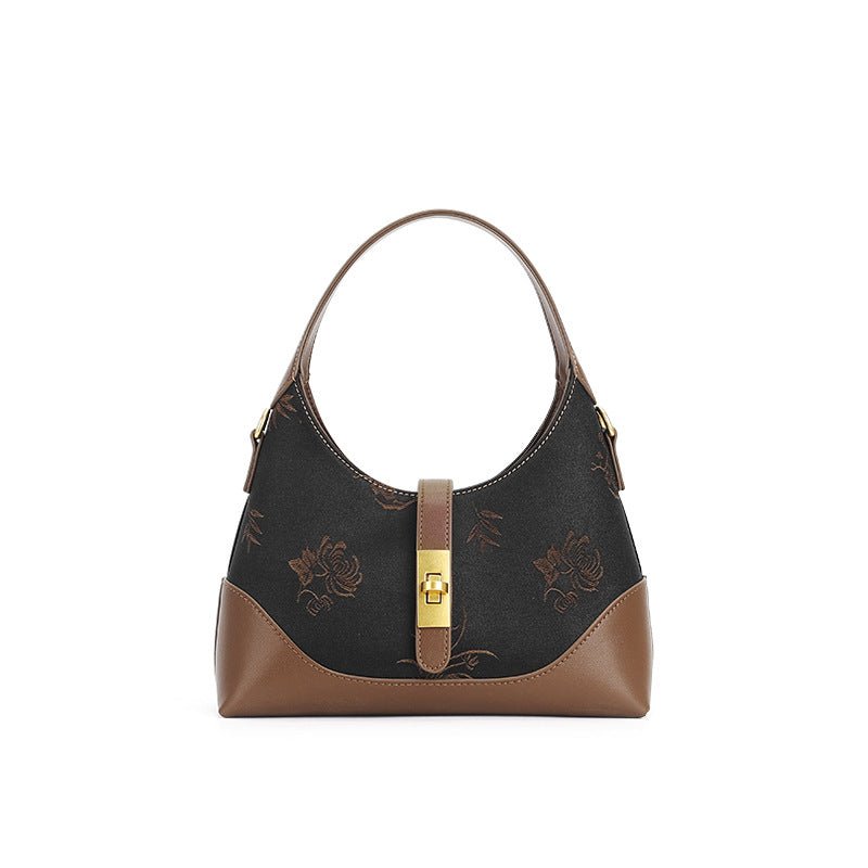 XiangYunSha Rose Embroidery Silk Craftsmanship Crossbody view