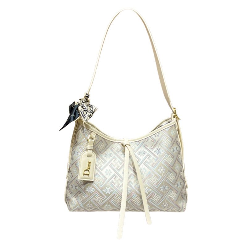 Zhuang Brocade Diamond Embroidery Silk Craftsmanship Tote view