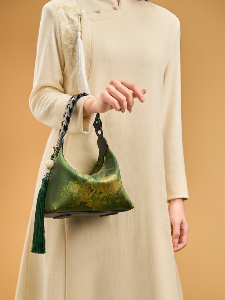XiangYunSha Osmanthus Embroidery Silk Craftsmanship Crossbody view